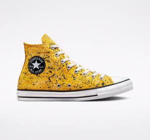 Converse Chuck Taylor All Star Archive Paint Splatter High Tops Shoes White | CV-185HKO