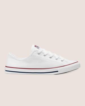 Converse Chuck Taylor All Star Dainty Basic Canvas Low Tops Shoes White | CV-418QLU