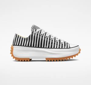 Converse Run Star Hike Platform Stripes Low Tops Shoes White / Black / White | CV-250MBJ
