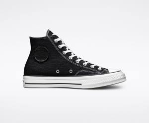 Converse Stussy Chuck 70 High Tops Shoes Black / White | CV-014HDR